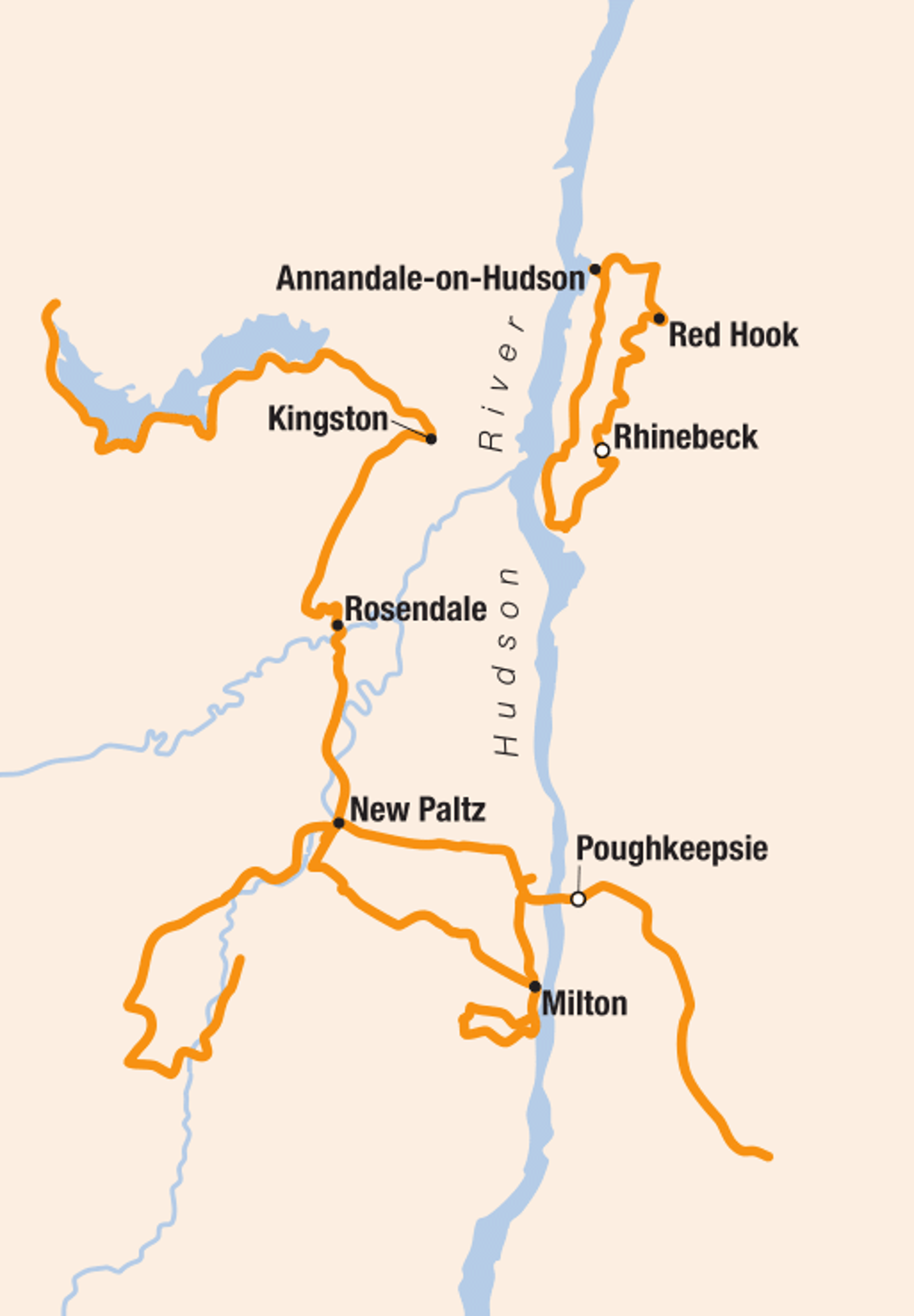 hudson river valley tourism map