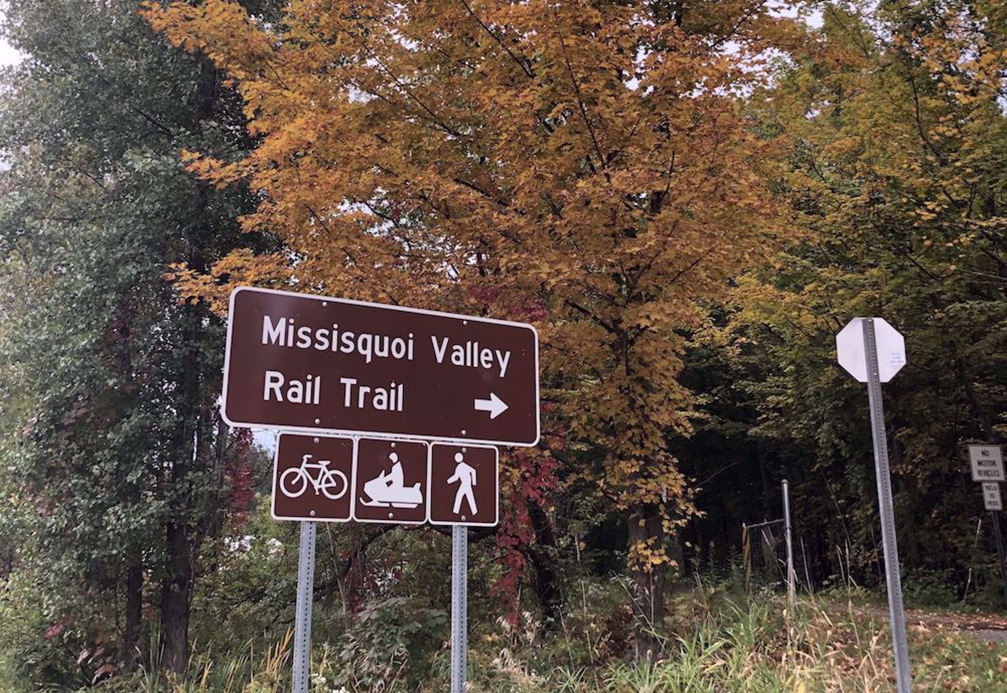 Missisquoi Valley trail sign