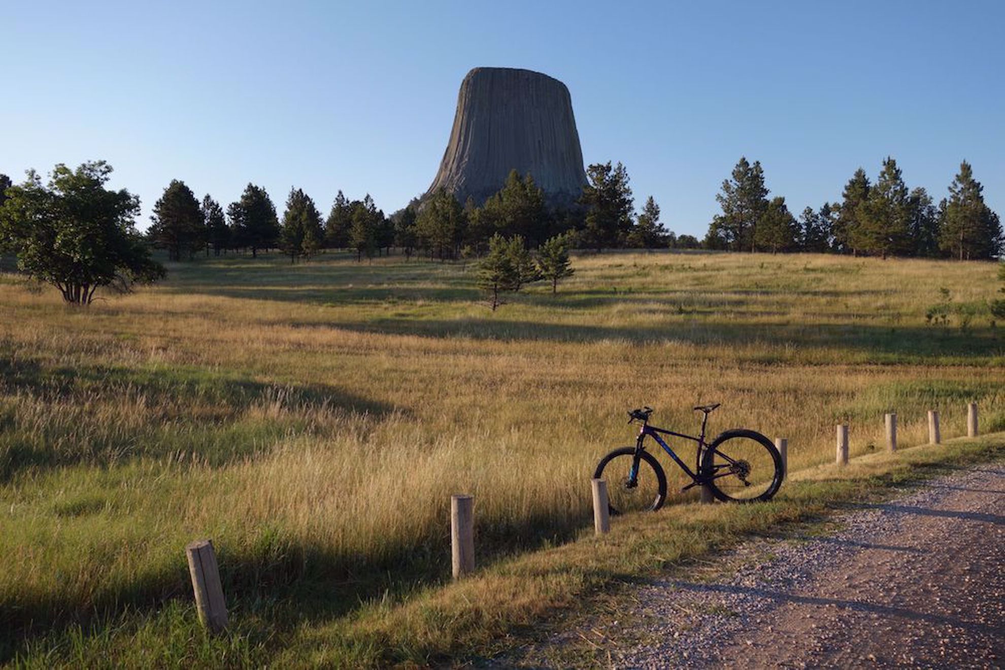 Devil's tower and bike
