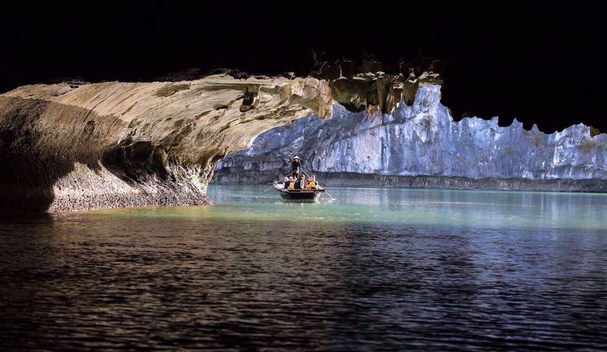 Bright Cave visit on cruise Lan Ha Bay Vietnam