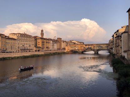Florence Ponte Vecchio and river