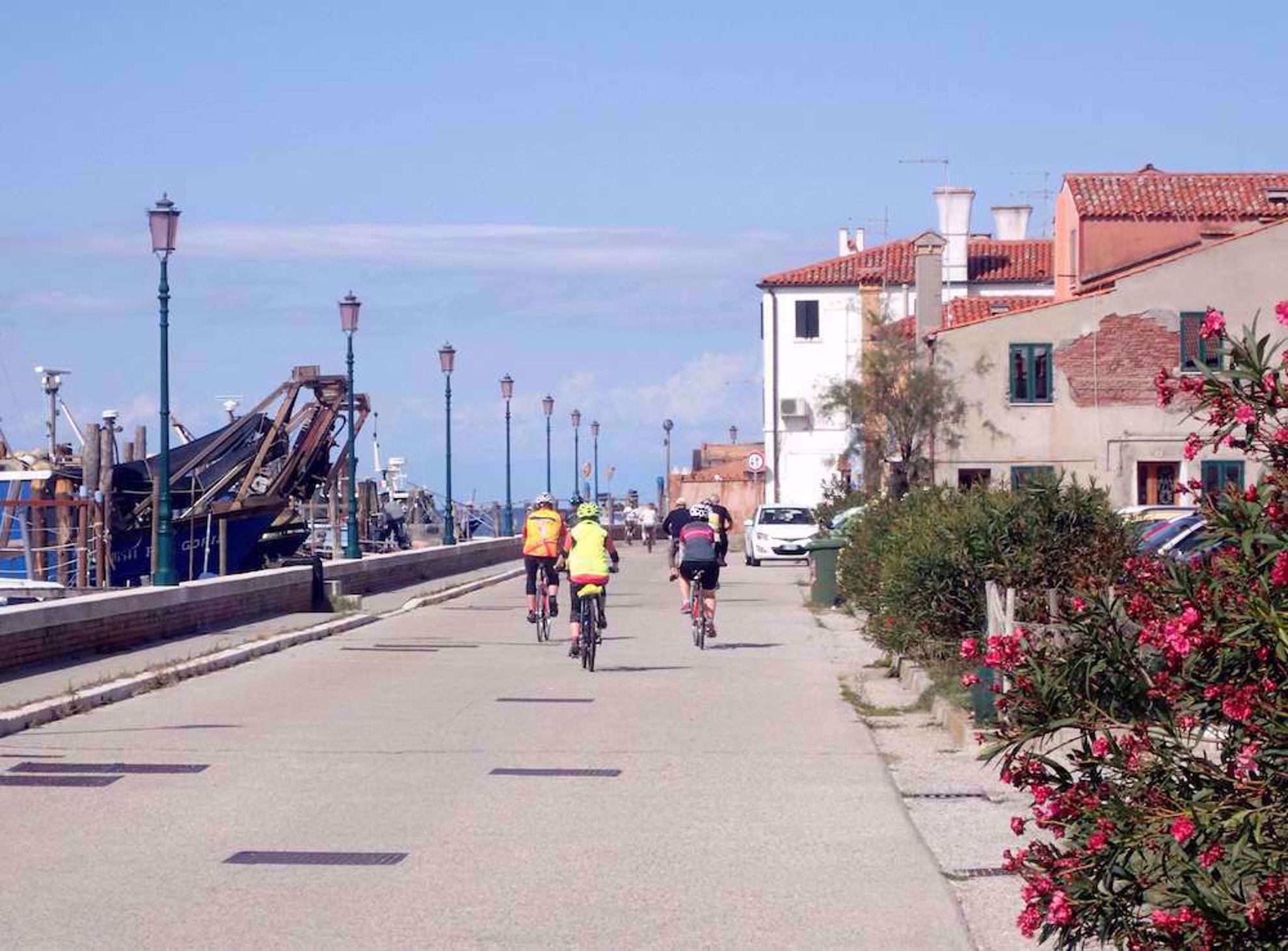 Sea Lane Bike Route near Venice Italy