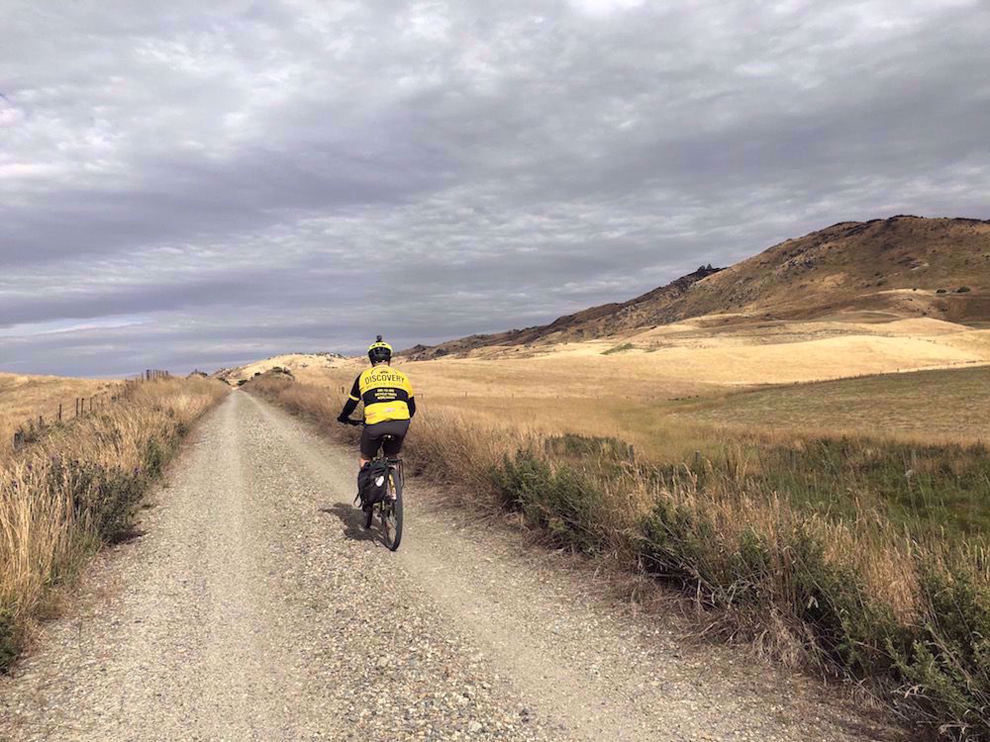 Biking on Otago Central Rail Trail, New Zealand