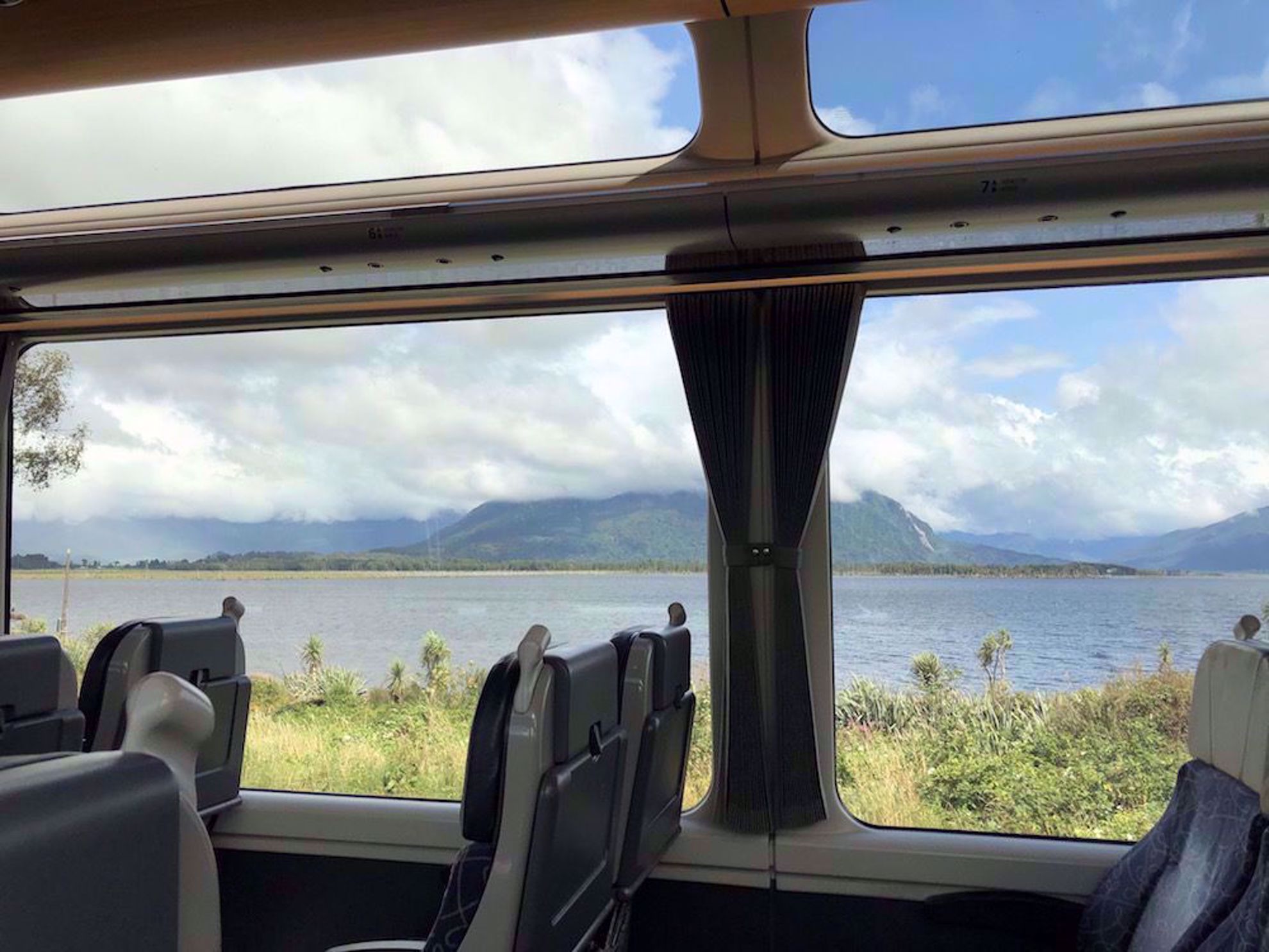 View from TranzAlpine Train, New Zealand