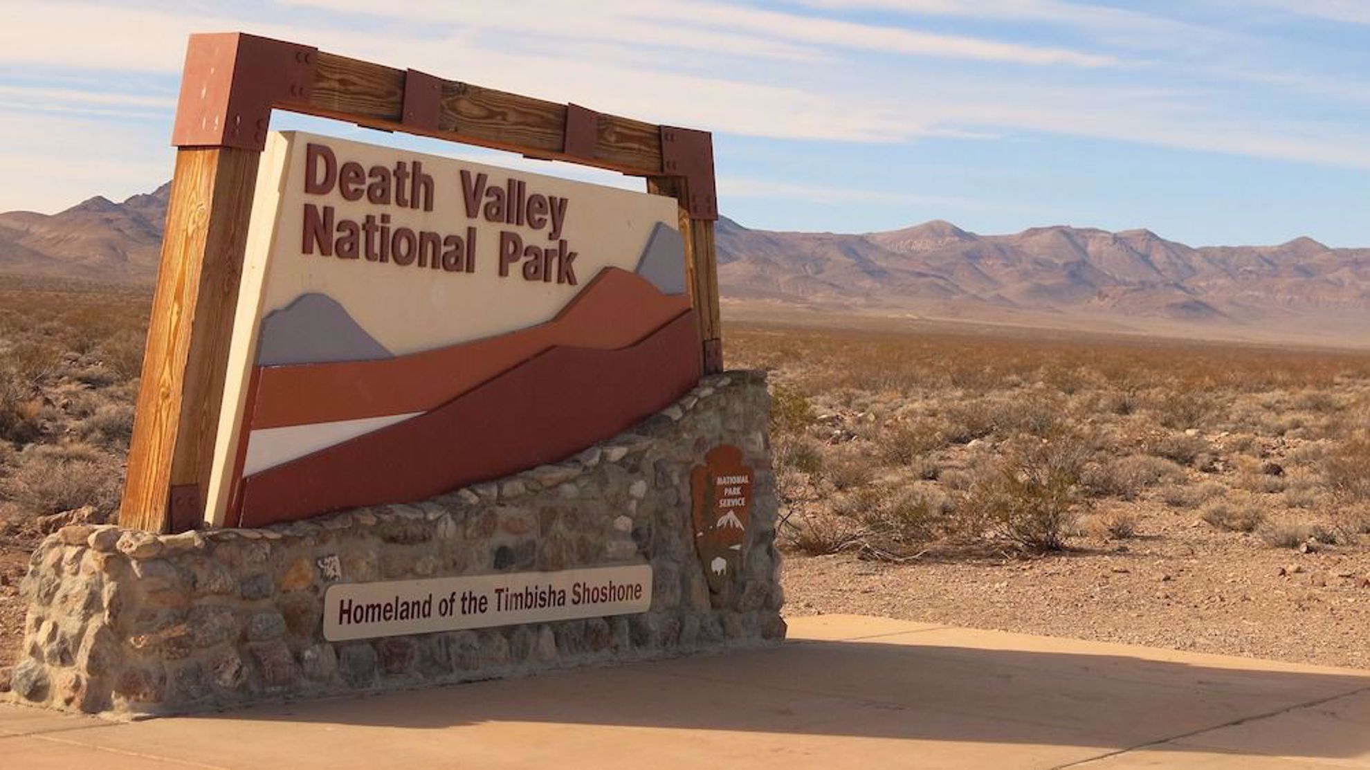 Death Valley park sign