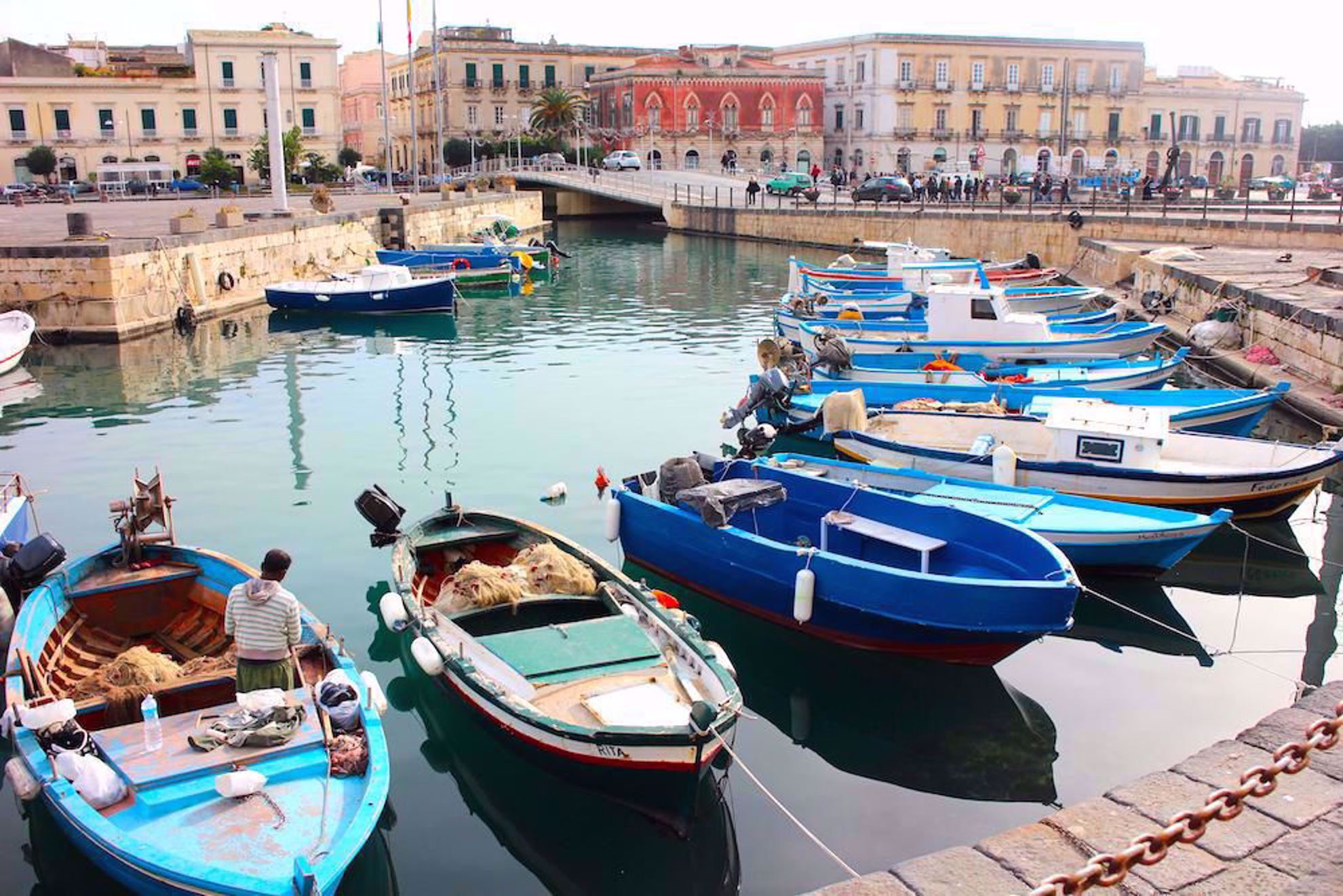 Fishing boats in Siracusa or Syracuse