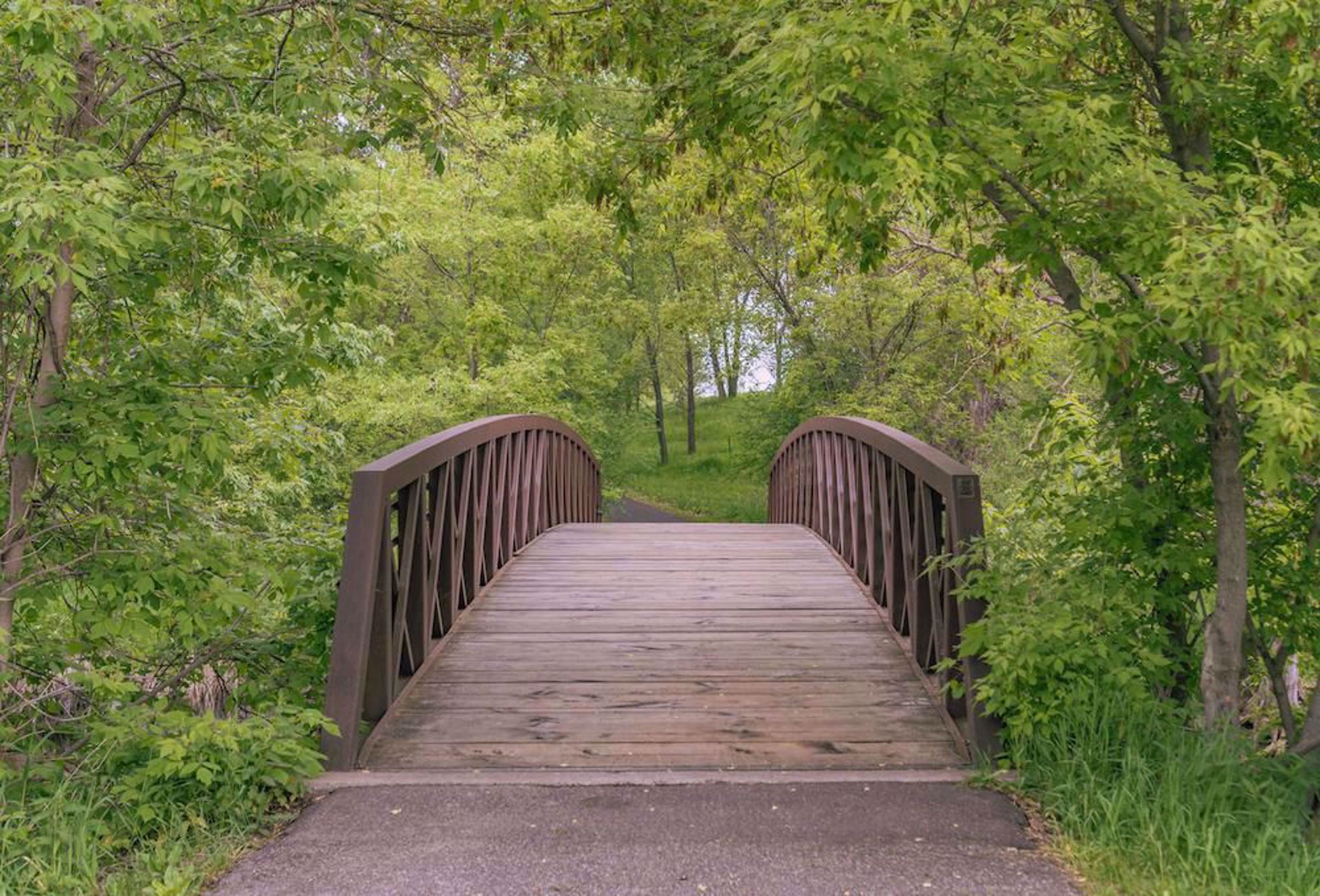 Bridge on bike path Minnesota
