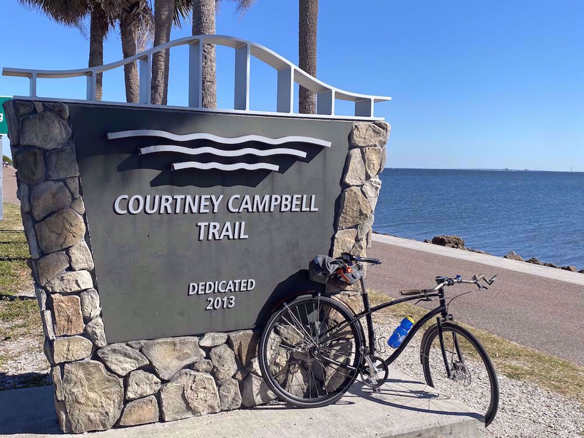 Courtney Campbell Causeway sign