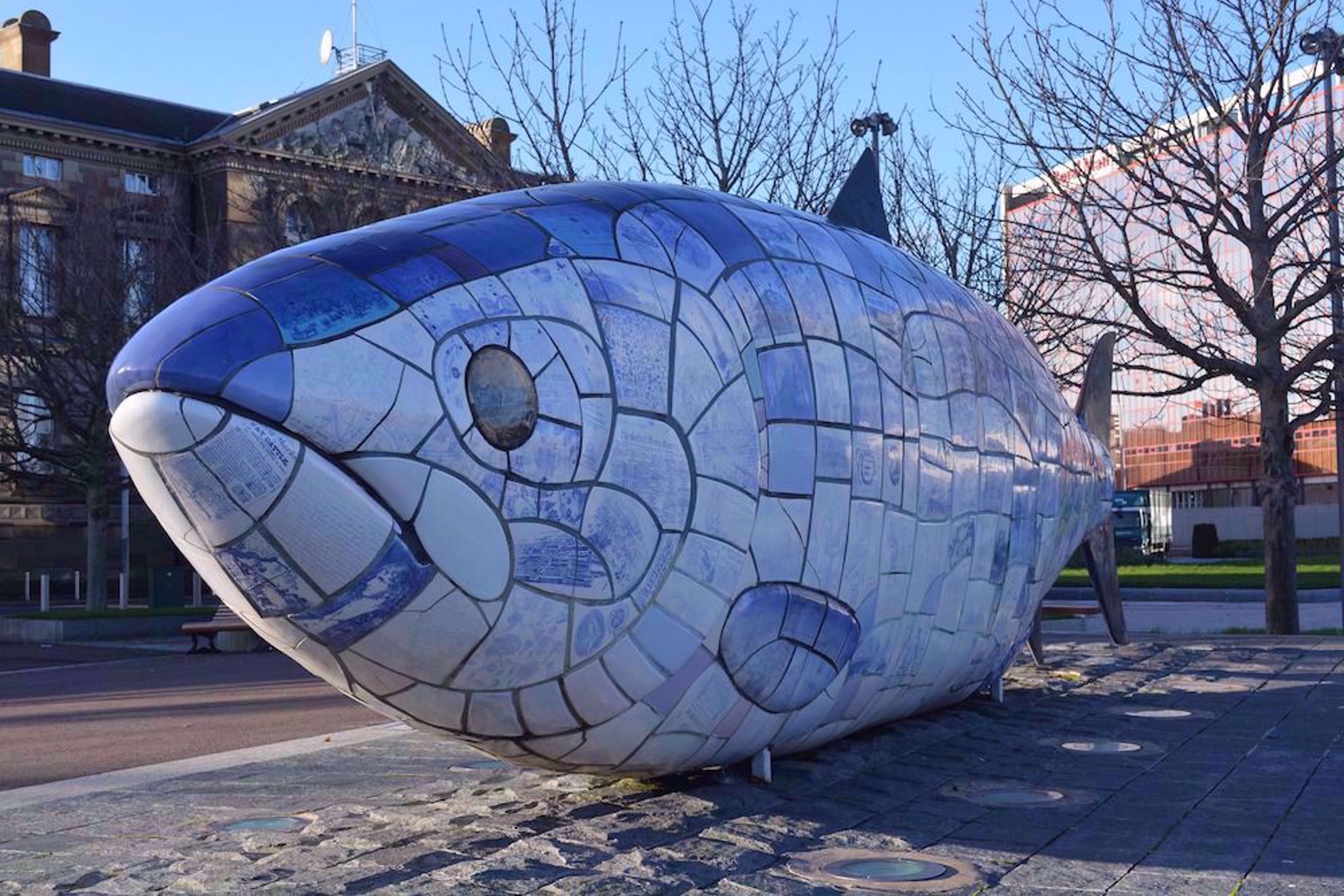 Fish sculpture in Belfast