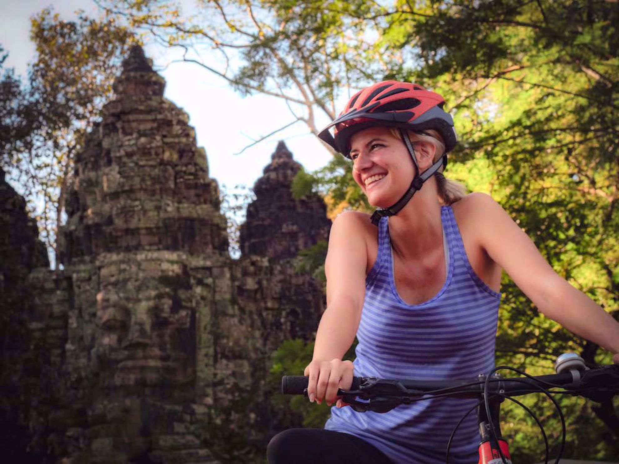 Rider at Angkor Thom Cambodia