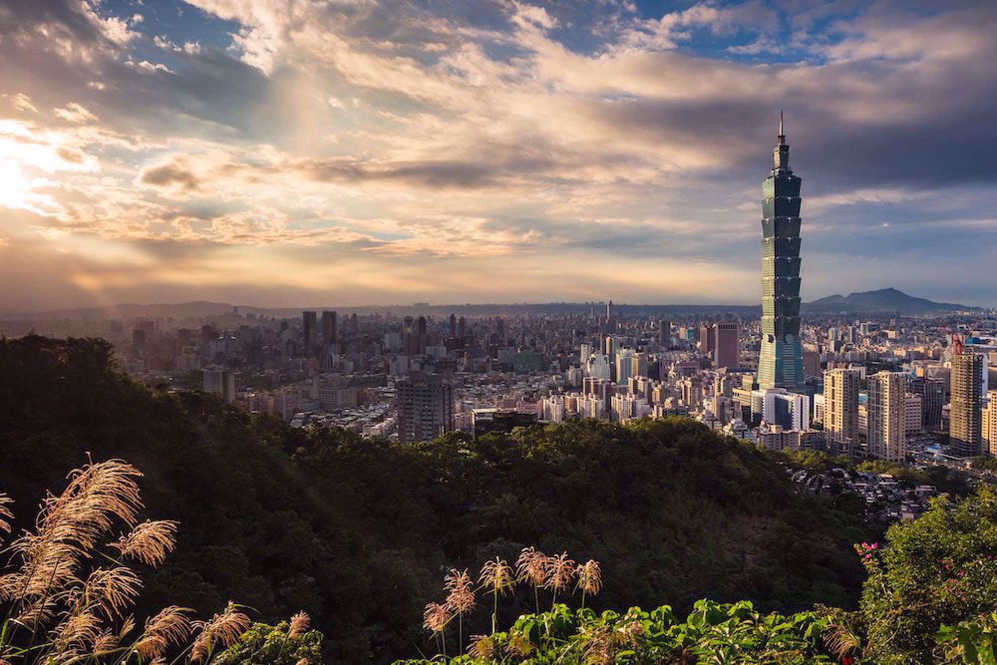 Taipei with tower