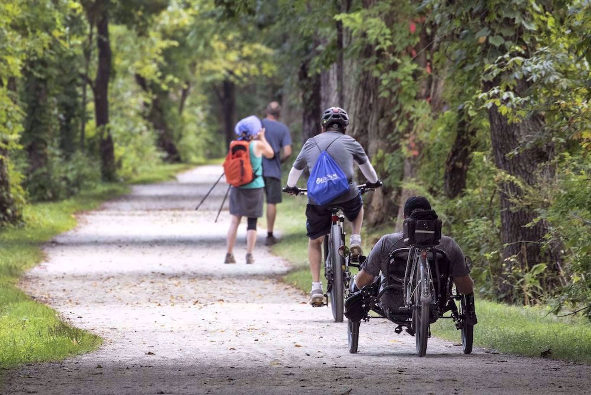 Tow path trail in national park Ohio