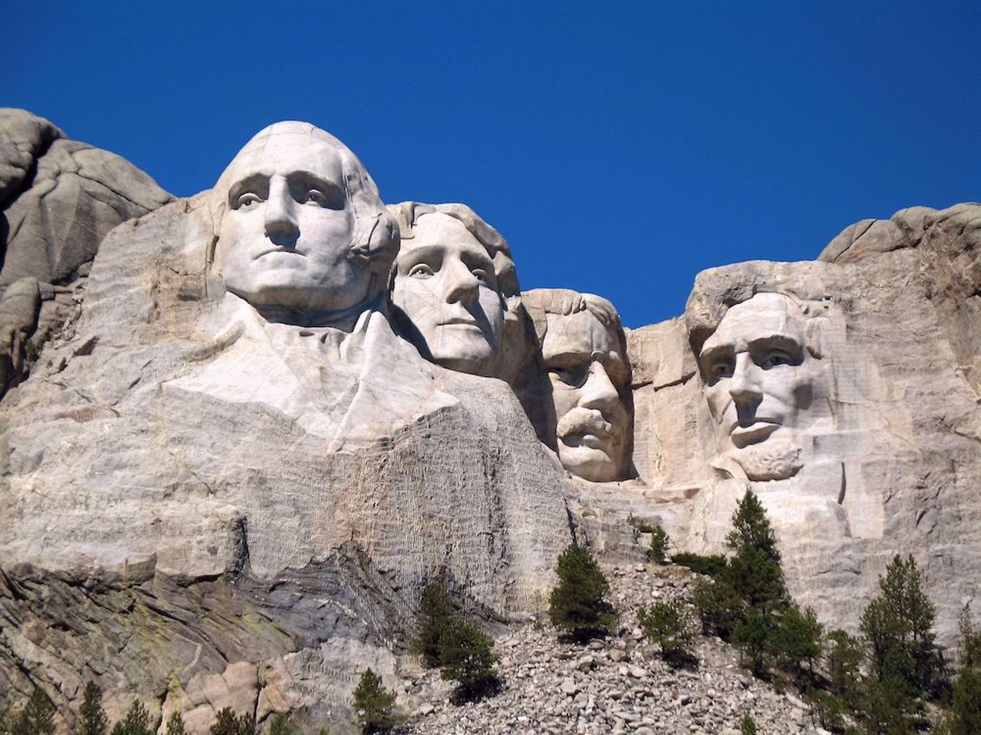 Mt Rushmore from below