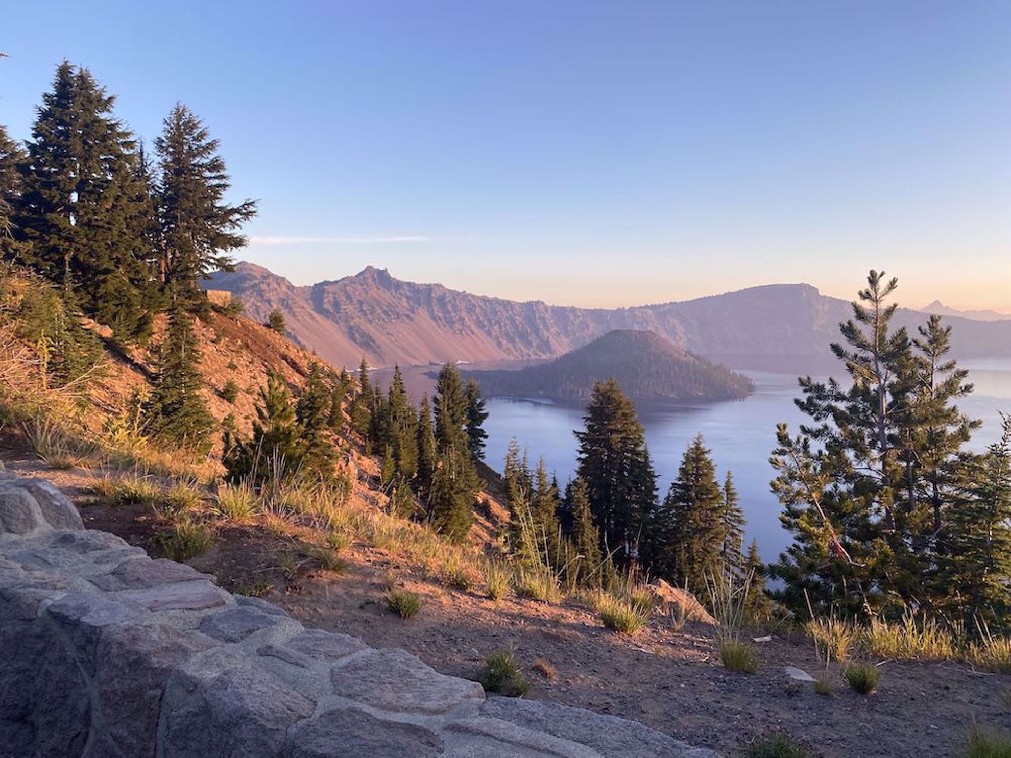 Soft light over Crater Lake