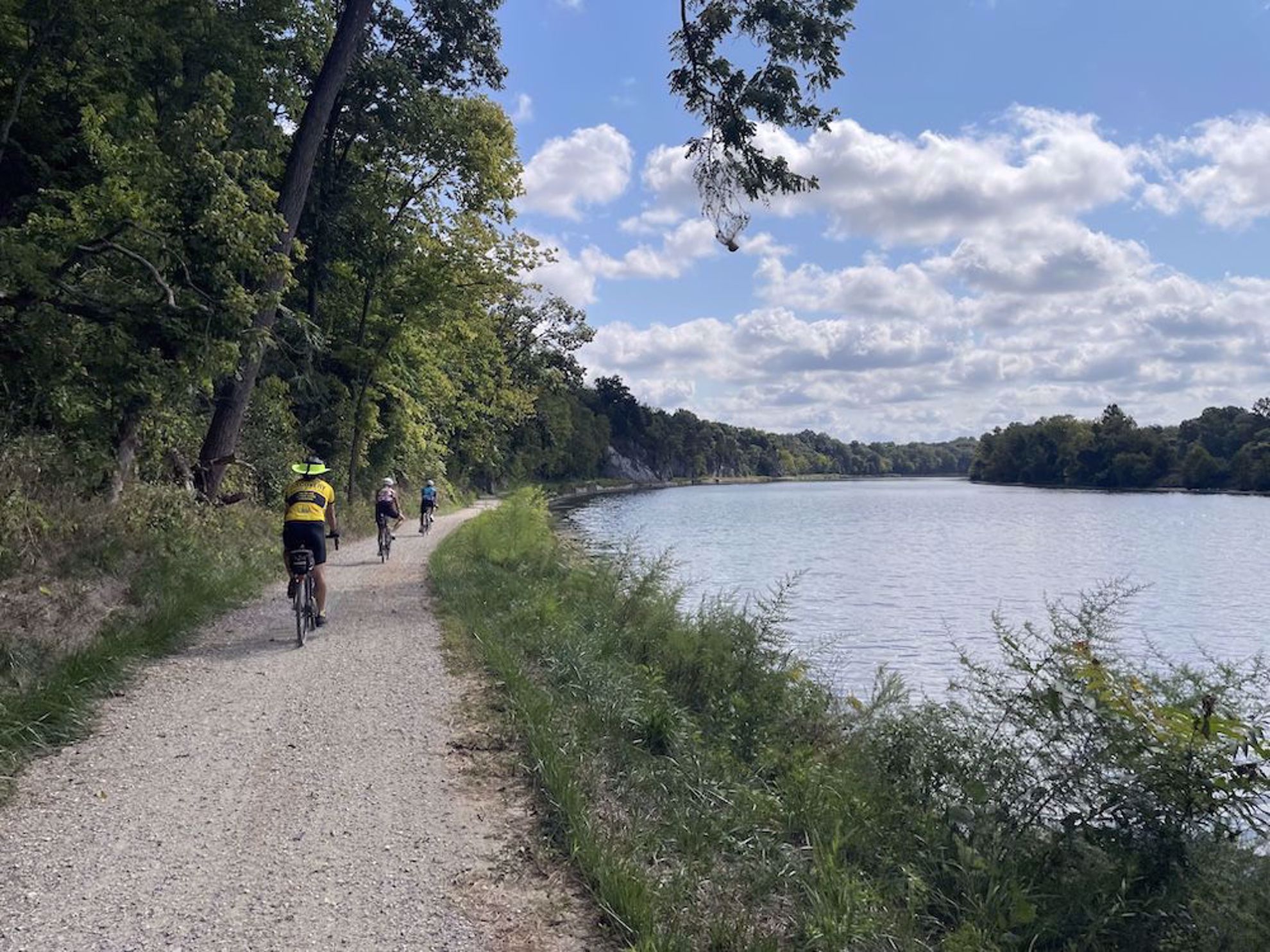 C&O Canal Towpath trail by river