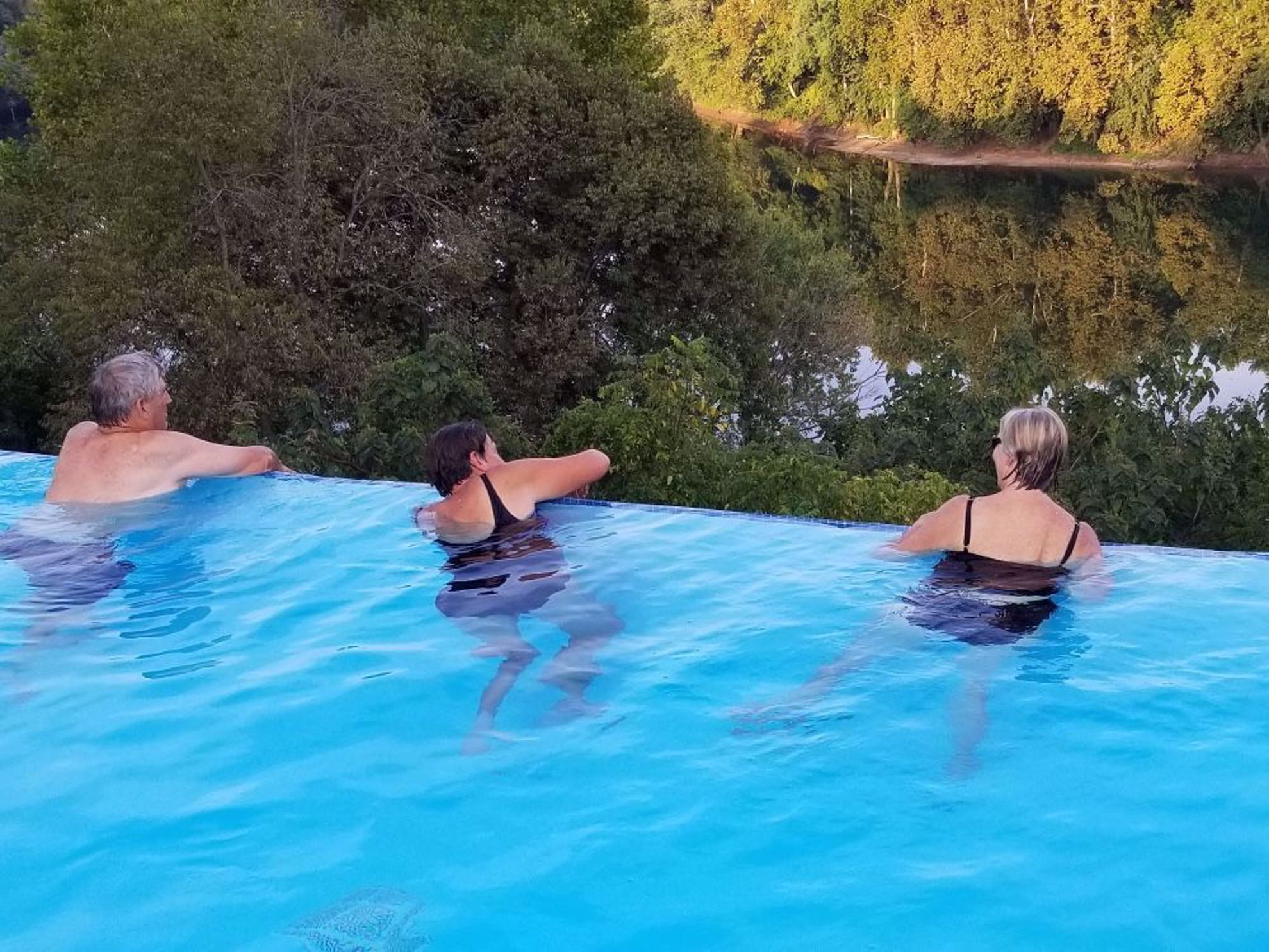 Infinity pool at Bavarian Inn